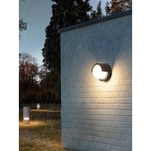 15w Modern Tasarım Led Aplik İç Ve Dış Mekan Duvar Lambası Cata Dominik 3200k Gün Işığı Bahçe Duvar Apliği Yuvarlak 4 Işık