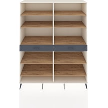 Kronos Gardrop 10 Raflı 2 Çekmeceli 176x59x221 Aytaşı-çam/antrasit Çam/antrasit