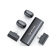 Saramonic Air Se Kablosuz Yaka Mikrofonu, 48khz/24bit, Apple Uyumlu iPhone, Android, Pc İçin Usb-c Ve Yıldırım Mini Mikrofon, Vlog, Yayın, Youtube, Röportajlar İçin Yaka Mikrofonu
