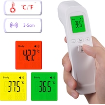 Springsun M16 Temassız Kızılötesi Önden Sıcaklık Tabancası Termometresi Insan Vücudunu / Nesneyi / Ölçebilir Ve 3 Renkli Arka