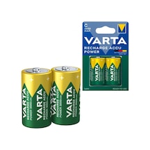 Varta Hr14 3000mah C Orta Boy 1.2 Volt Ni-mh Şarjlı Pil 2li Paket Şarj Edilebilir
