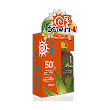 Ostwint SPF50+  Güneş Kremi + Güneş Sonrası Aloe Vera Jel 2 x 100 ML