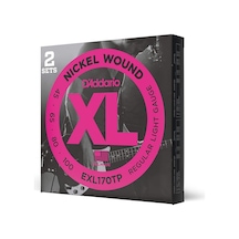 D'addario Exl170Tp Round Wound Bass Guitar Strings 2-Pack Bas Gita