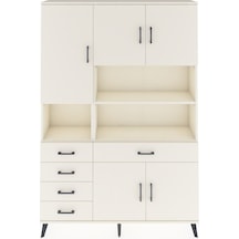 Arges Dolap 9 Raflı 5 Çekmeceli 5 Kapaklı 132x30x195 Aytaşı-a... Aytaşı
