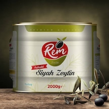 Rem Sofralık Siyah Zeytin Teneke 2 KG