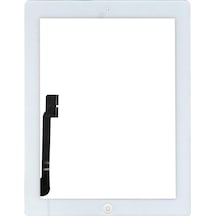 Apple Uyumlu iPad 3 A1389 Butonlu Dokunmatik Beyaz