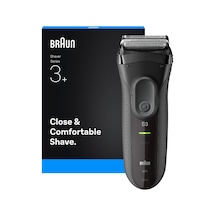 Braun Serisi 3+ Elektrikli Tıraş Makinesi, 3 Esnek Bıçak, Güçlü Microcomb, Almanya'da Üretilen Erkekler İçin Kuru Tıraş Makinesi, 3000s, Gri