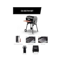 Guruss CG-050 GRS10 Kömürlü Barbekü Mangal Tam Set