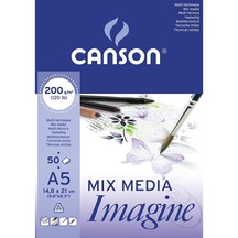 Canson Mix Media Imagine - A5 - 200Gr - 50Yp