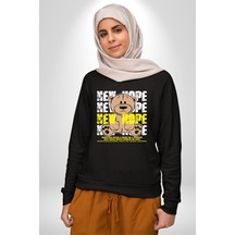 Yeni Umut Unisex Siyah Sweatshirt Siyah