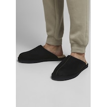 Jack & Jones Mikrofiber Yapılı Terlik- Dudely 12187557 Black Siyah