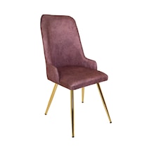 Çırağan Sandalye Gold - Pembe Çok Renkli
