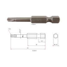 vessel 446493 T20x50 MM Torx Bits Uç