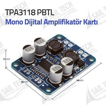 TPA3118 PBTL Mono Dijital Amplifikatör Kartı