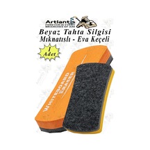 Mıknatıslı Yazı Tahta Silgisi Eva 1 Adet Beyaz Yazı Tahtası Silgisi Manyetik Kaliteli Keçe Uçlu Eva Okul Sınıf Ofis Kuru Çok Renkli