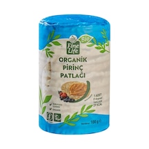 Fine Life Bio Pirinç Patlağı 100 G - Organik, Glutensiz, Vegan Atıştırmalık 2'li Ekonomik Paket Tarı