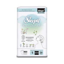 Sleepy Bio Natural Süper Normal Hijyenik Ped 24'lü - 8 Adet Tarı