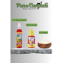 Purecanpati Tüy Bakım Multivitamin Ve Kuş Kumu Seti