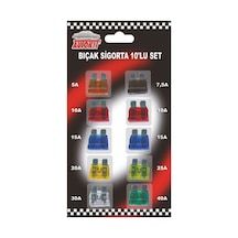 4 Adet Oto Bıçak Sigorta 10'lu Set