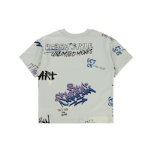 Civil Boys Street Style Emprime 6-9 Yaş Tişört Açık Gri