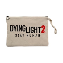 Dying Light 2 Logo Krem Clutch Astarlı Cüzdan / El Çantası Krem