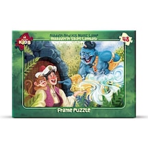 Art Çocuk Puzzle 48 Parça Alaaddin'in Sihirli Lambası Çerçeveli Y