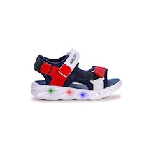 Kiko Kids 103 Işıklı Günlük Erkek Çocuk Cırtlı Sandalet Ayakkabı