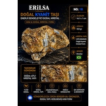 Sertifikalı Doğal Kyanit Taşı Ham Kristal Kütle Dekoratif Mineral