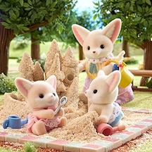 Sylvanian Families Çöl Tilkisi İkizler Açık Ahşap