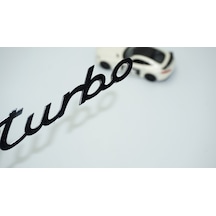 Dk Tuning Porsche Turbo Bagaj 3m 3d Siyah Abs Yazı Logo Amblem