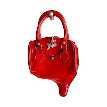 Antartidee Çanta Tasarımlı Duvar Saati / Handbag Clock Kırmızı