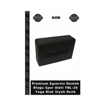 Premium Egzersiz Destek Bloğu Spor Aleti Ybl-20 Yoga Blok Siyah Renk