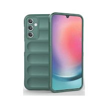 Newface Samsung A36 Kılıf Optimum Silikon - Koyu Yeşil
