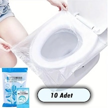 10 Adet Tuvalet Klozet Kapağı Filesi Hijyenik Su Geçirmez Wc Kılıf Diğer