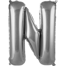 40" Folyo Harf 100cm "n" Silver / Gümüş Gümüş