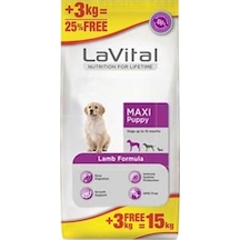 La Vital Kuzu Etli Büyük Irk Yavru Köpek Maması 12 + 3 KG
