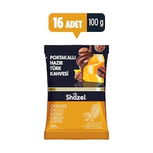 Shazel Portakallı Hazır Türk Kahvesi  16 x 100 G