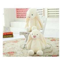 Uyku Arkadaşım Uzun Kulak Bunny Peluş Tavşan 65 Cm Beyaz