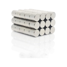 Neodyum Mıknatıs Silindir Yuvarlak D10x10 Mm - 10 Adet - Güçlü Neodyum