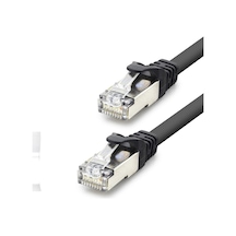 Cat7 Ethernet Patch Kablosu 10 Gbps 600 Mhz 10 M - Siyah Hdx5094