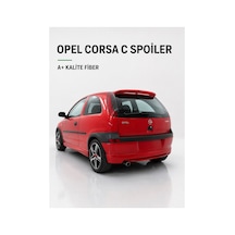 Opel Corsa C Spoyler Bagaj Üstü Spoiler A+ Fiber Glass İşçilik Malzeme Boyasız