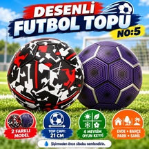 Desenli Futbol Topu No:5