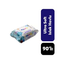 Poyrix Islak Havlu Ultra Soft 90'lı Islak Mendil