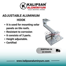 Alüminyum Ayarlanabilir Kiremit Kancası- 10 Adet