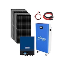 Tommatech 14.3kw Lityum Akülü 11kw Mppt İnverterli Hazır Solar Enerji Paketi