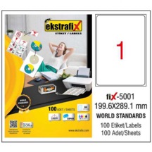 Ekstrafix Lazer Etiket 100 YP 199.6x289.1 Laser-Copy-Inkjet FİX-5