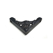 Antika Tarz Dekoratif Pirinç Köşe Süsü - 58x58 Mm, Oksit 20x60 Mm