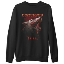 Disturbed - Animal Siyah Erkek Kalın Sweatshirt