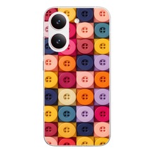 Poco X8 Pro Uyumlu Renkli Düğmeler Baskılı Silikon Kılıf