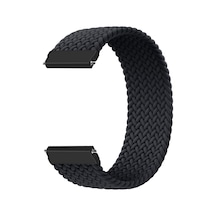Microcase KY33 Galaxy Watch 4 Classic 42 MM İçin 155 MM Hasır Örgü Kayış Siyah